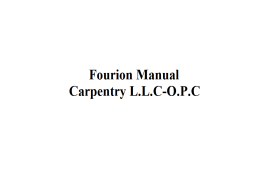 Fourion Manual Carpentry L.L.C-O.P.C
